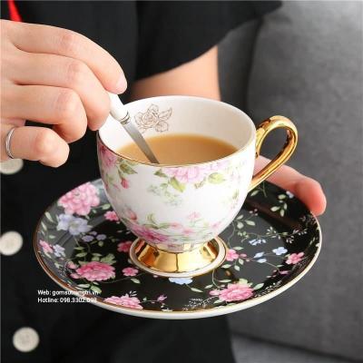 BỘ TÁCH TRÀ HOA 22 MÓN SỨ XƯƠNG CAO CẤP